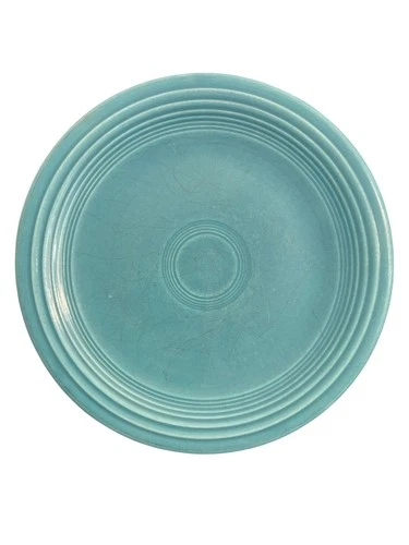 Vintage Fiestaware 7 1/4 Inch Turquoise Salad Dessert Plate No Backstamp