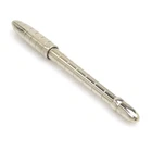 Auth LOUIS VUITTON Stilo Agenda Ballpoint pen Silver Metal - e61838a