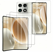 Inner External Screen Protector For Motorola Razr Fold,Clear Elastic Soft TPU