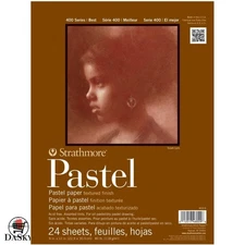 Versatile 400 Series Pastel Pad - 9x12, Glue Bound, 24 Sheets for Creative Minds