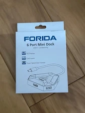 Forida 6 Port Mini Dock - USB-C Connectivity - New