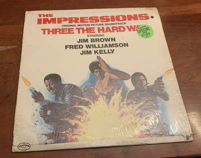 Impressions Three The Hard Way (Original Motion Picture Soundtrack) 1974 SEALED!