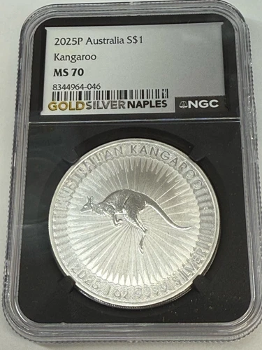 2025P Australia S$1 Kangaroo MS70 NGC LOC A1