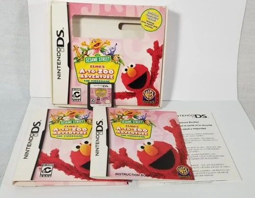 Nintendo ds Sesame Street Elmo a to zoo adventure game no stylus vintage