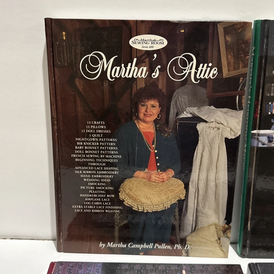 Lot Of 4 Martha Pullen Sewing by Machine Books Attic, Sewing Room, Heirloom - Image 2 of 4