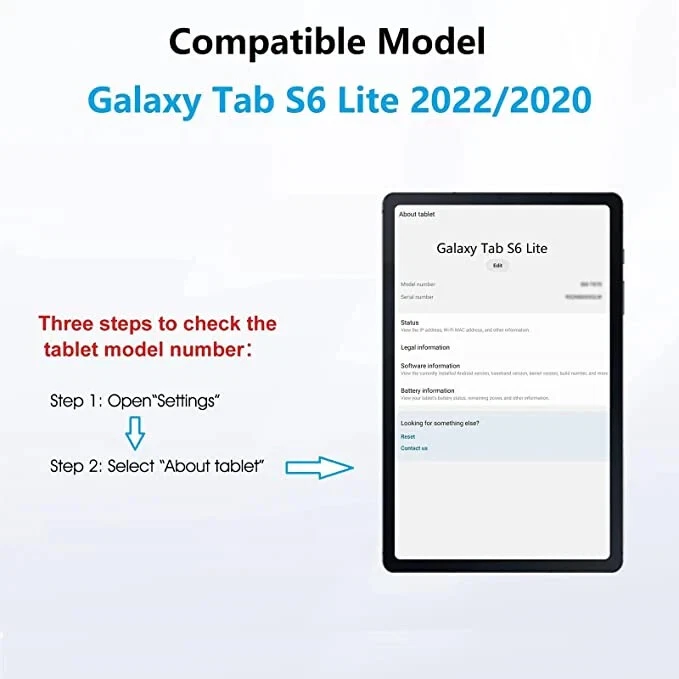 3Pack Tempered Glass Screen Protector For Samsung Galaxy Tab S6 Lite 10.4" P610 - Image 4 of 4