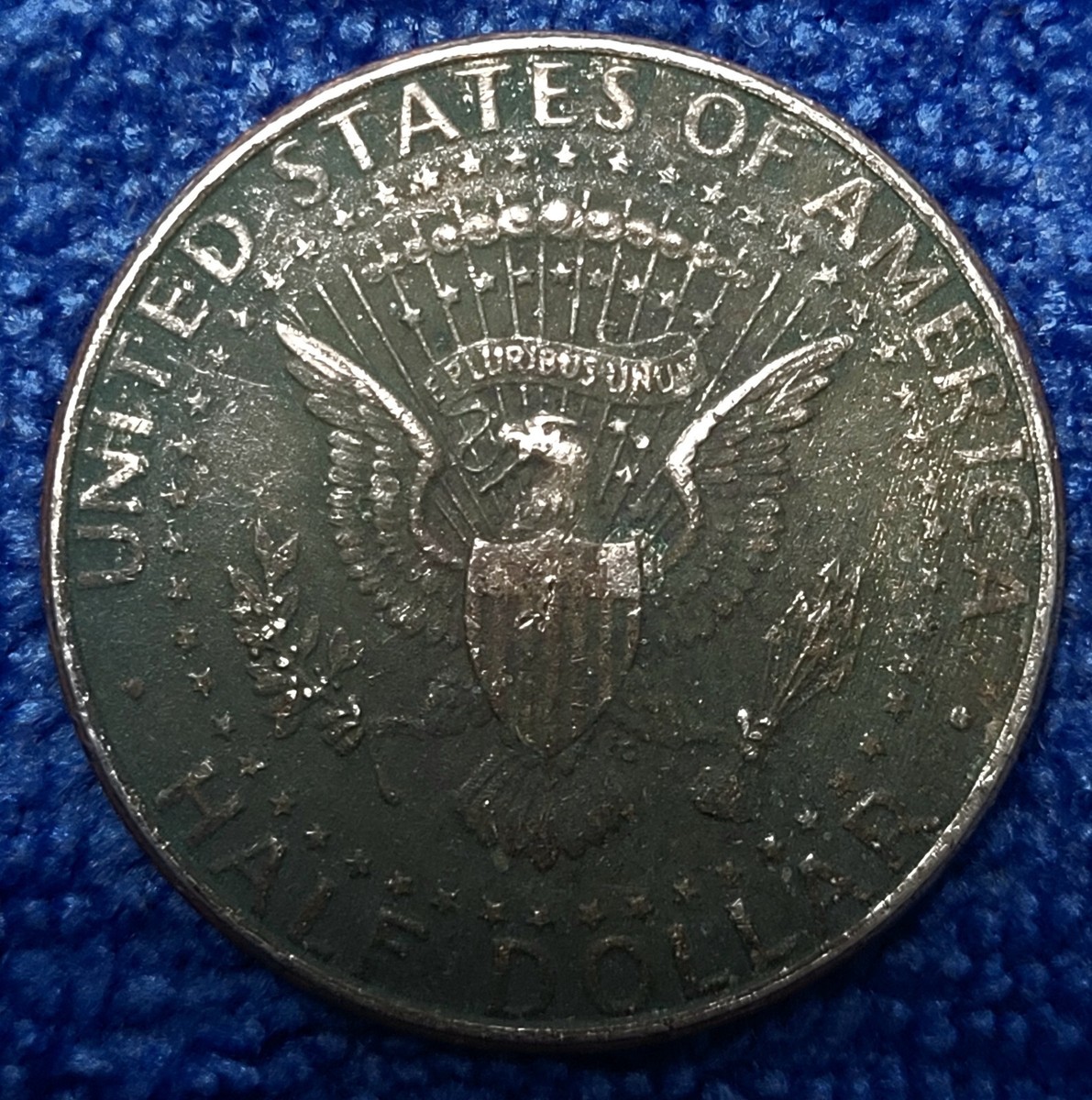 1996-D John F Kennedy Half Dollar - DUAL MISSING CLAD LAYER ERROR