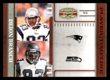 2007 Donruss Gridiron Gear #PT-25 Deion Branch Seattle Seahawks