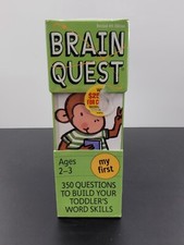 My First Brain Quest 350 Questions to Build Your Toddler's Word Skills SEALED