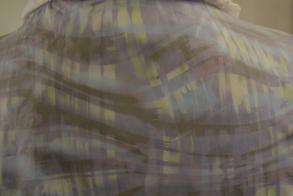 Women’s S Purple & White Cynthia Rowley ActiveWear Nylon 3/4 Sleeve Jacket NWT - Image 4 of 4