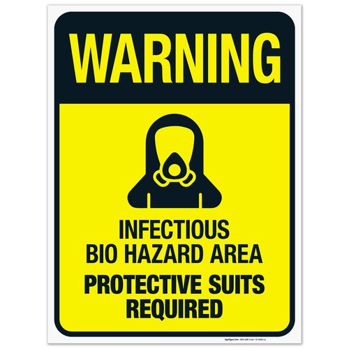 Infectious Bio Hazard Area Sign, - Picture 50 of 87