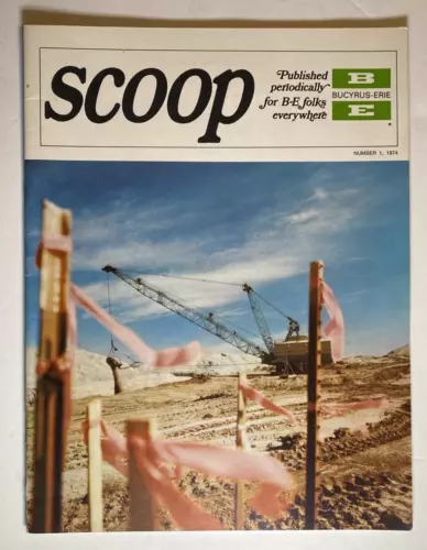 Collectible Bucyrus Erie 1974 Number 1 Scoop Magazine - The Energy Shortage
