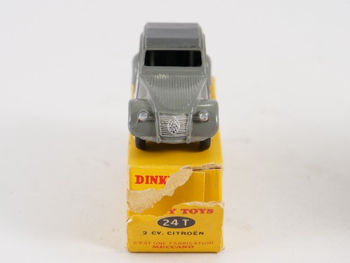 Dinky Toys F No. 24T Citroën 2CV Model With 1 Light In Box 1/43 - Picture 10 of 12