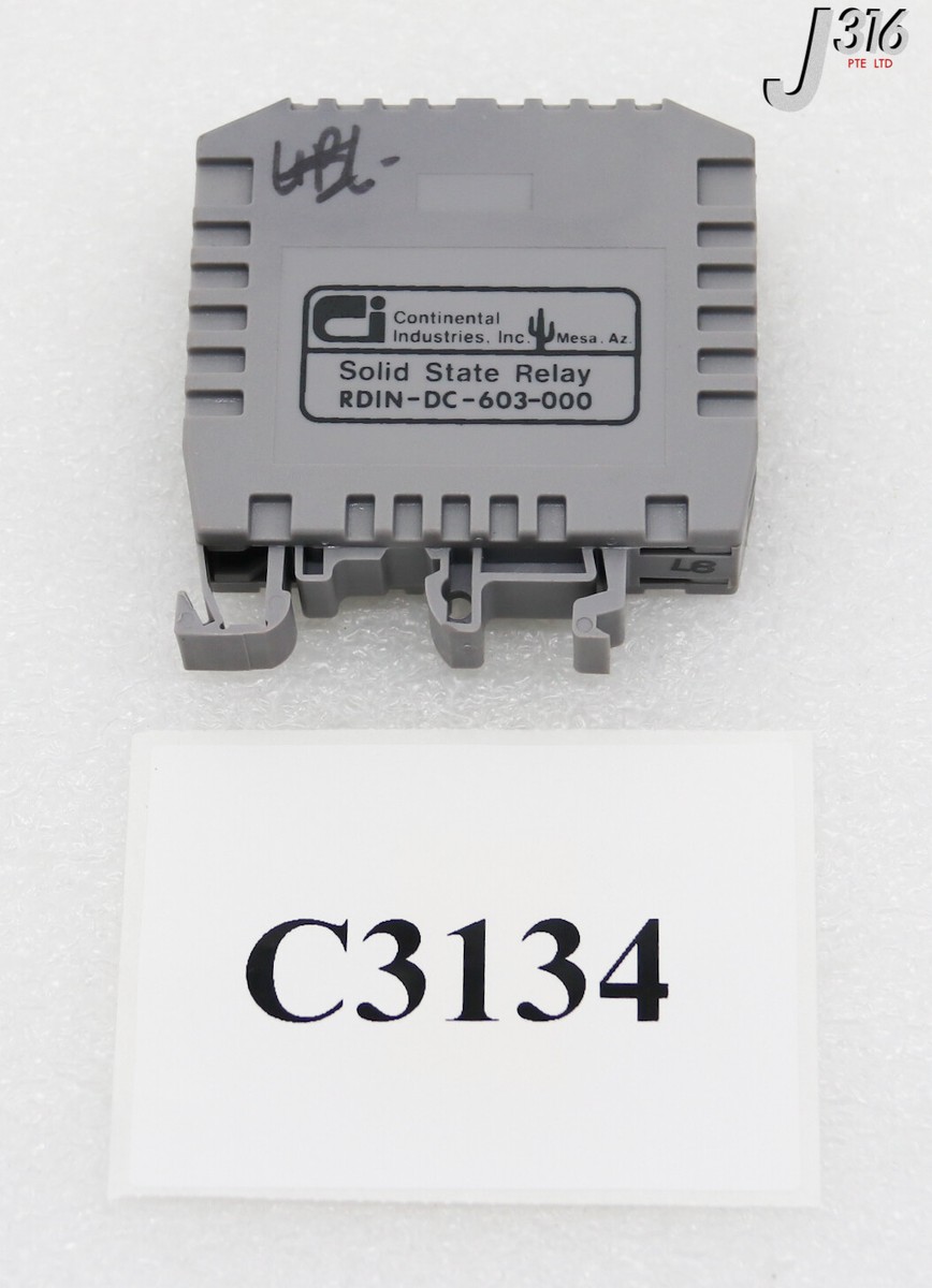C3134 CONTINENTAL INDUSTRIES SOLID STATE RELAY (NEW) RDIN-DC-603
