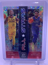 2021-22 Optic Damian Lillard/Donovan Mitchell All-Stars Disco Prizm Fast Break