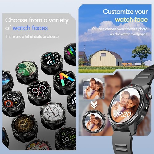 Tetra R4 1.43" HD AMOLED Retina Display Sports Smart Watch for Men Android IOS - Zdjęcie 14 z 14