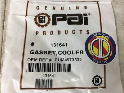 ︎^_^ Oil Cooler Gasket for Cummins ISX. PAI # 131641 Ref
