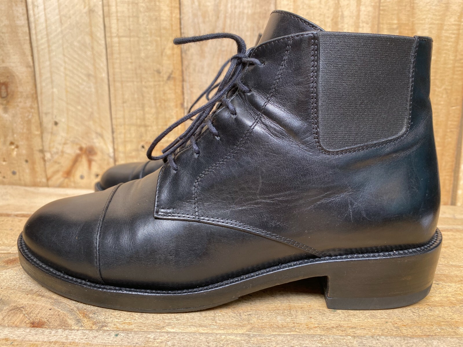 Stivaletti SAINT LAURENT in pelle nera taglia EU 36 5 UK 4 5 USA 6 5