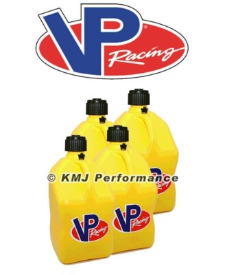 VP Racing 4-Pack Yellow Fuel Jugs Diesel Pulling Truck Drag Racing 4 Wheeler ATV