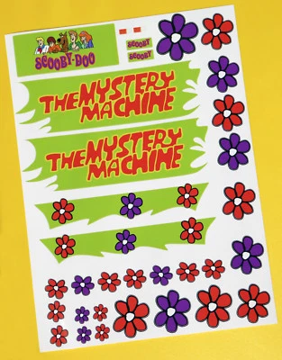 10th scale RC Mystery Machine Stickers Decals ideal to fit Tamiya Lunch Box