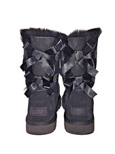 UGG BAILEY BOW II BLACK WATER RESISTANT WOMEN BOOT US 8 / EU 39 / UK 6.5 - NIB