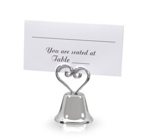 12 Pack Name Tag Darice Victoria Lynn Silver Bell Place Card Holders 1404-0