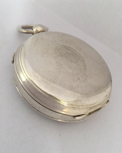 Antique Silver Plated Centre Seconds Chronograph Lever Pocket Watch - Picture 2 of 12
