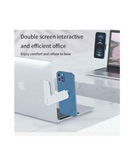 Laptop Phone Holder  Universal Side Mount W/ Magnetic Foldable Arm