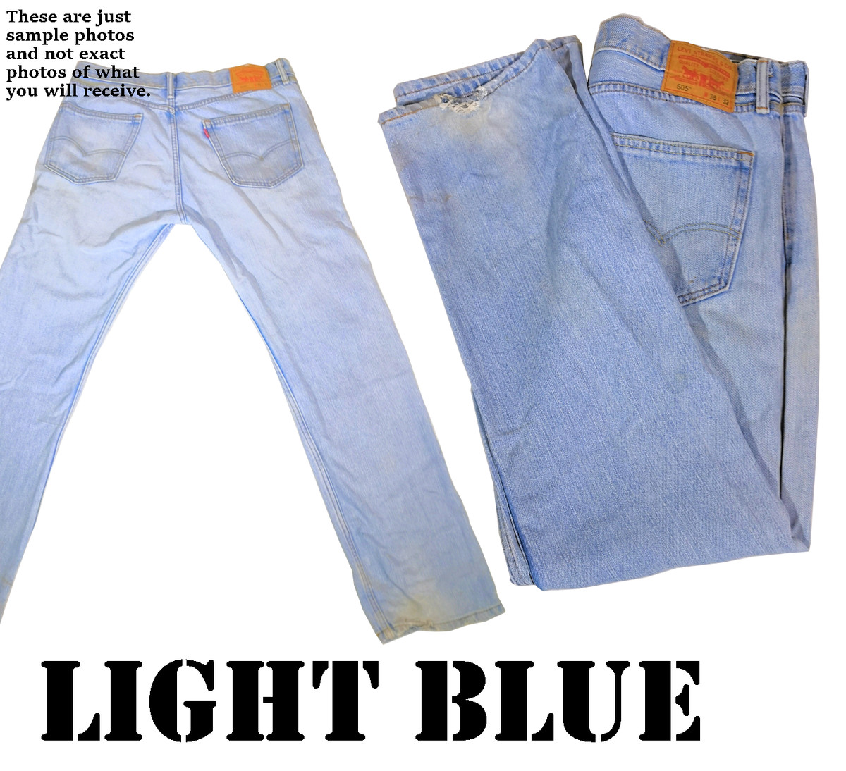 VINTAGE LEVIS JEANS GRADE C MENS W31 W32 W34 W36 W38 W40 -  DAMAGED/DISTRESSED