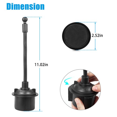 Universal Car Mount Adjustable 360° Cup Holder Stand Cradle For Mobile Phone GPS - Picture 8 of 12