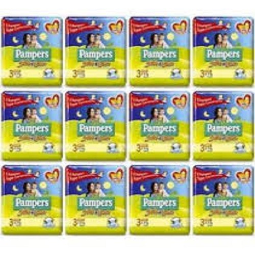 252 Pannolini PAMPERS SOLE E LUNA Pannolini Bambini taglia 2 Mini 3-6 kg NUOVI - Foto 1 di 1