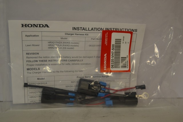 Oem Honda Battery Float Charger 063 Vh7 S00 Harness Kit For Lawn Mowers For Sale Online Ebay