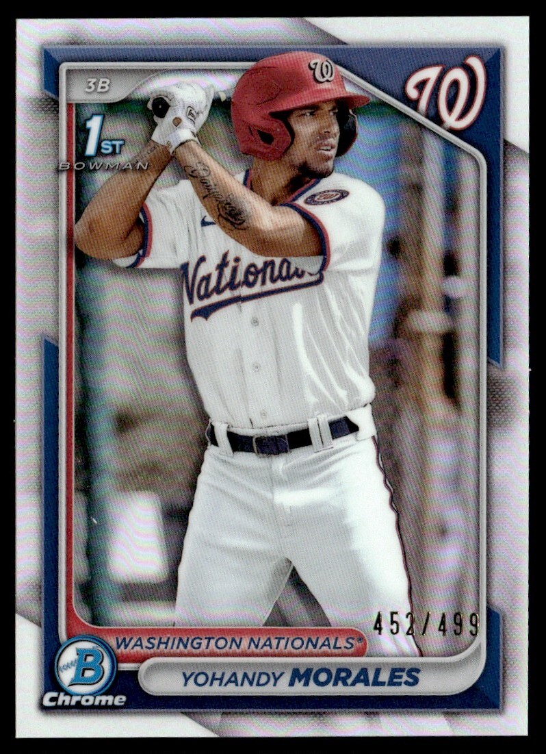 2024 Bowman Chrome Prospects Refractor 452/499 Yohandy Morales #BCP-52 GS1