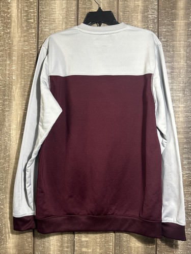Mississippi State Pullover Sweatshirt Bulldogs Adidas Maroon Gray Mens Medium - 第 5/8 張圖片