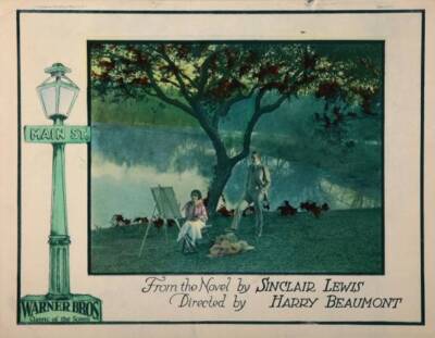Main Street Lobby Card Florence Vidor Monte Blue 1923 Old Movie Photo