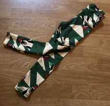 Lularoe Kid  s Christmas Leggings Penguins In Santa Hats NWT 