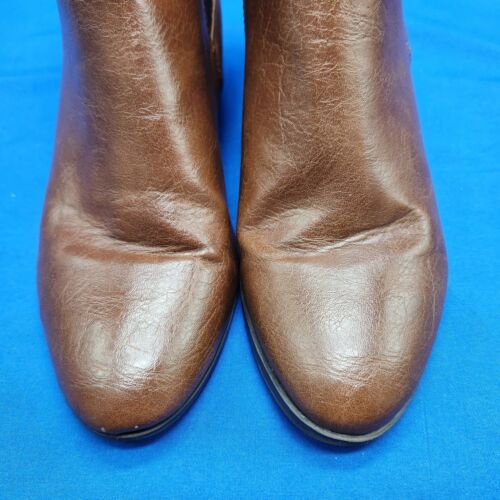 Call It Spring Women's Size 7.5 Brown Vegan Leather Chelsea Ankle Boots - Picture 3 of 13