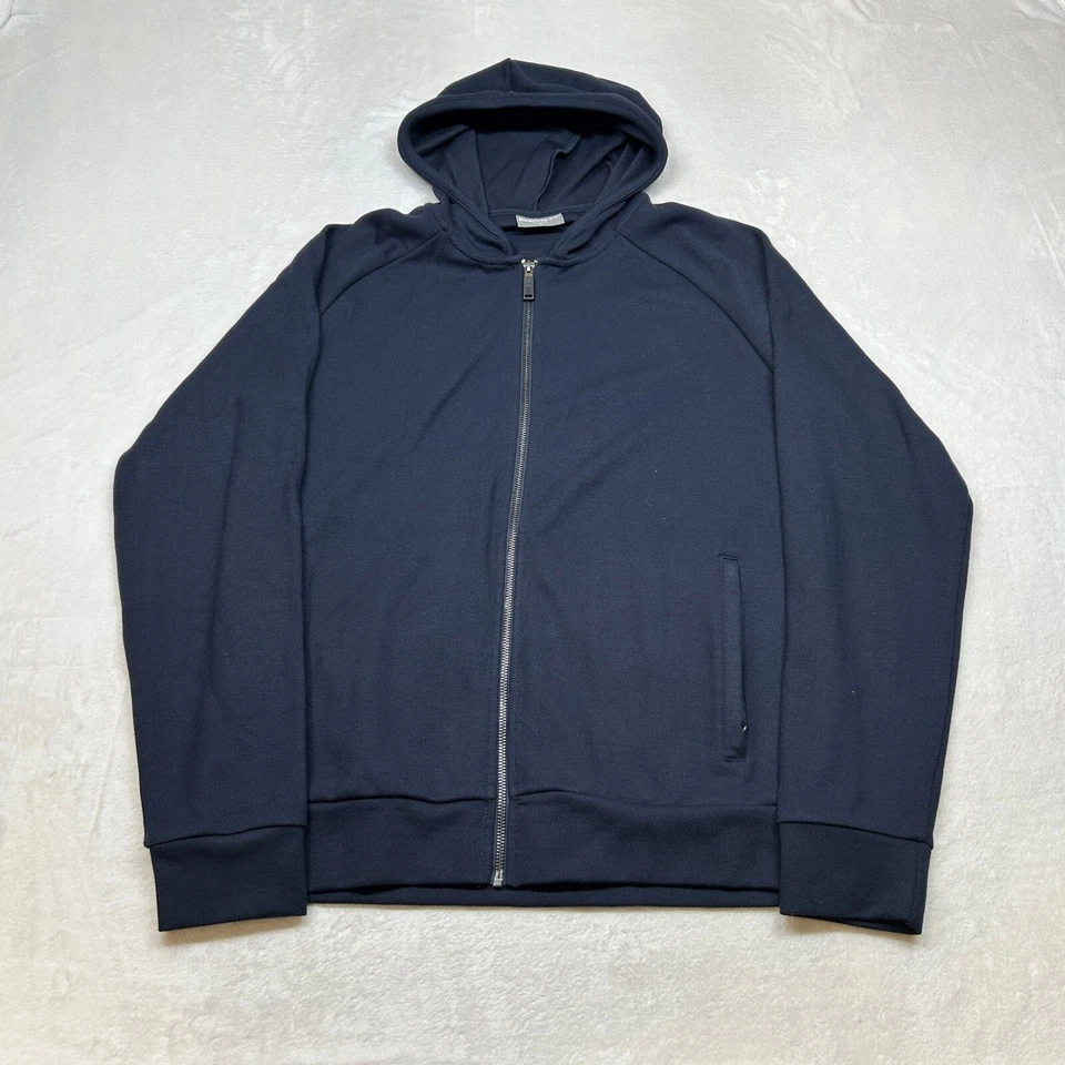 32 Degrees Heat Sudadera con Capucha Cremallera Completa Para Hombre Azul Medio Ligero Ropa Activa Chaqueta Foto 2 de 4