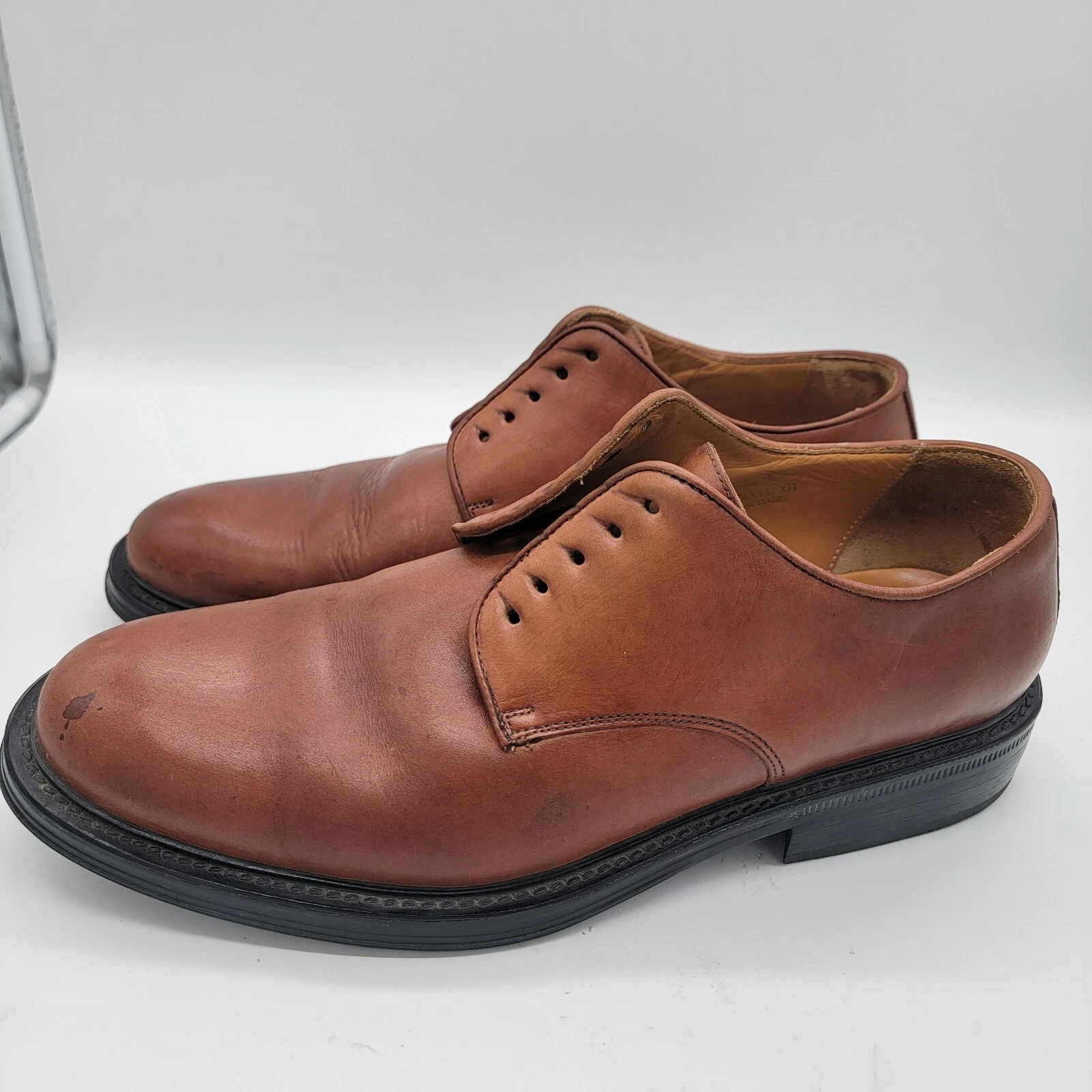 Scarpe eleganti da uomo Coach Nate taglia 13 D marrone chiaro J978