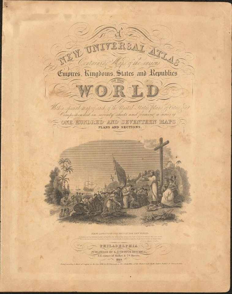 1849 China by Mitchell antique map ~ 17.4" x 13.8" hand colored - Image 4 of 4