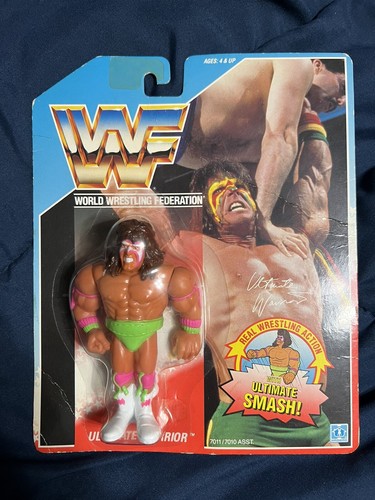 WWF Hasbro Ultimate Warrior MOC - Series 1 ! WWE F...