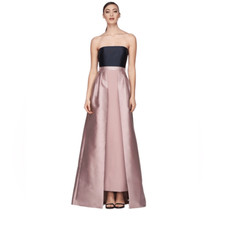Kay Unger Vivienne Strapless Walk Thru Formal Gown Size 12