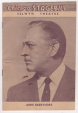 John Barrymore "MY DEAR CHILDREN" Otto Preminger 1939 Chicago Tryout Playbill