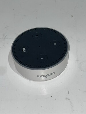 Amazon RS03QR - White Alexa Echo Dot 2nd Gen. Smart Speaker Works No Cord