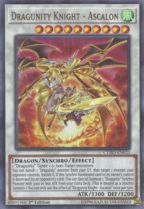 Dragunity Knight - Ascalon - CYHO-EN033 - Ultra Rare - 1st Edition x1 - Near Min