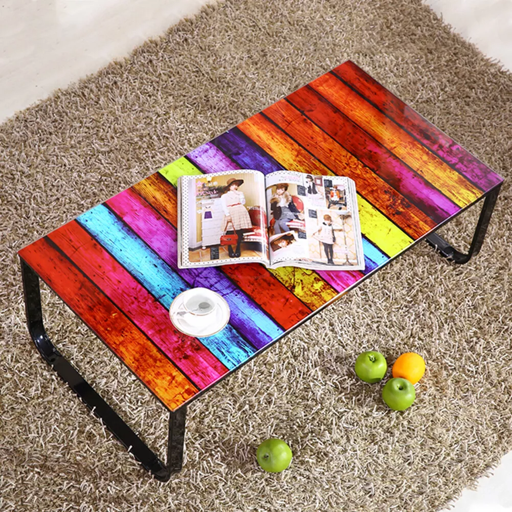 Rainbow glass dining table online