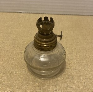 Antique Cresolene Vaporizer Lamp Glass Fount & Burner V.C. Co