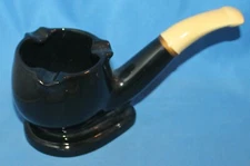 Vintage Mid Century Pipe Shaped Ceramic Ashtray