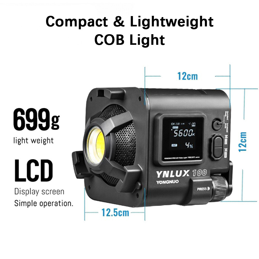 YONGNUO YNLUX100 Video COB Photography Fill 100W 5600K P0C6 YONGNUO YNLUX100 Video COB Photography Fill 100W 5600K P0C6