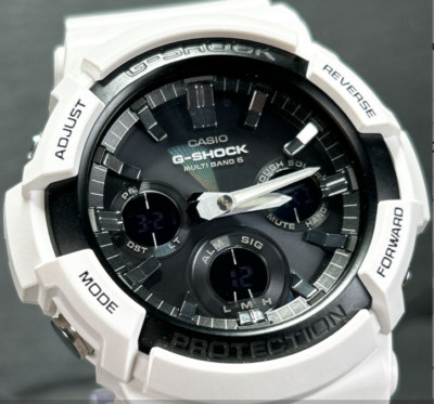 Casio G-Shock Resist GAW-100B-7A Herren Funk Solar Uhr Resin Armband mit Box